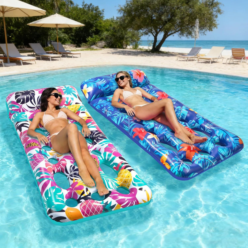 Inflatable Tanning Pool Float Lounger for Adults - Cooling Pool Rafts for Summer