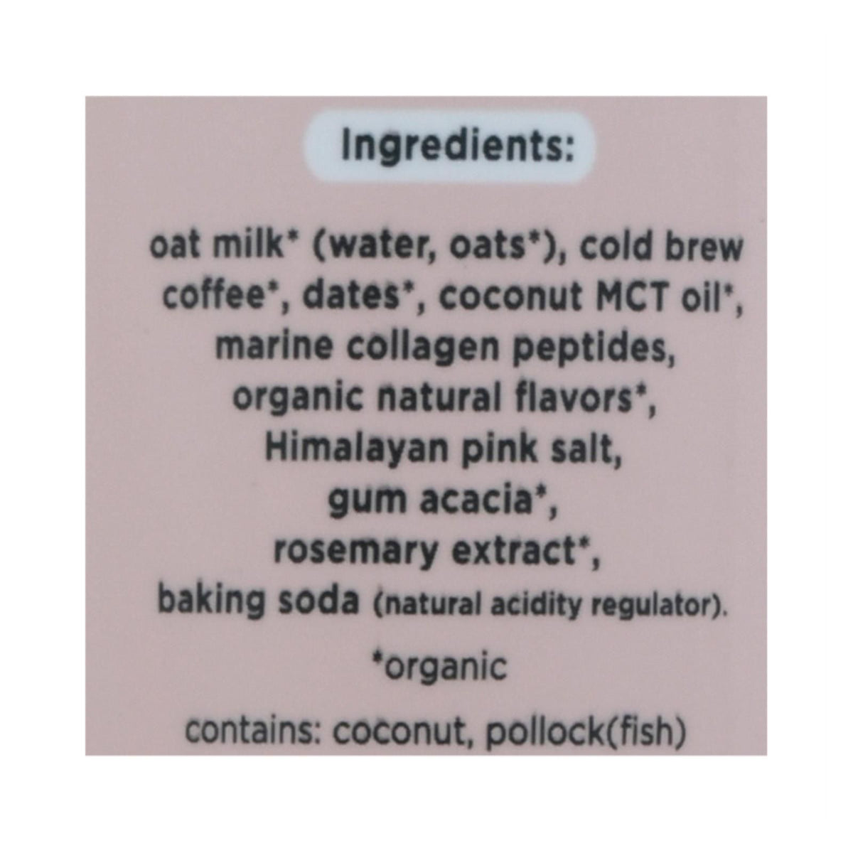 Vanilla Oat Milk Latte with Marine Collagen