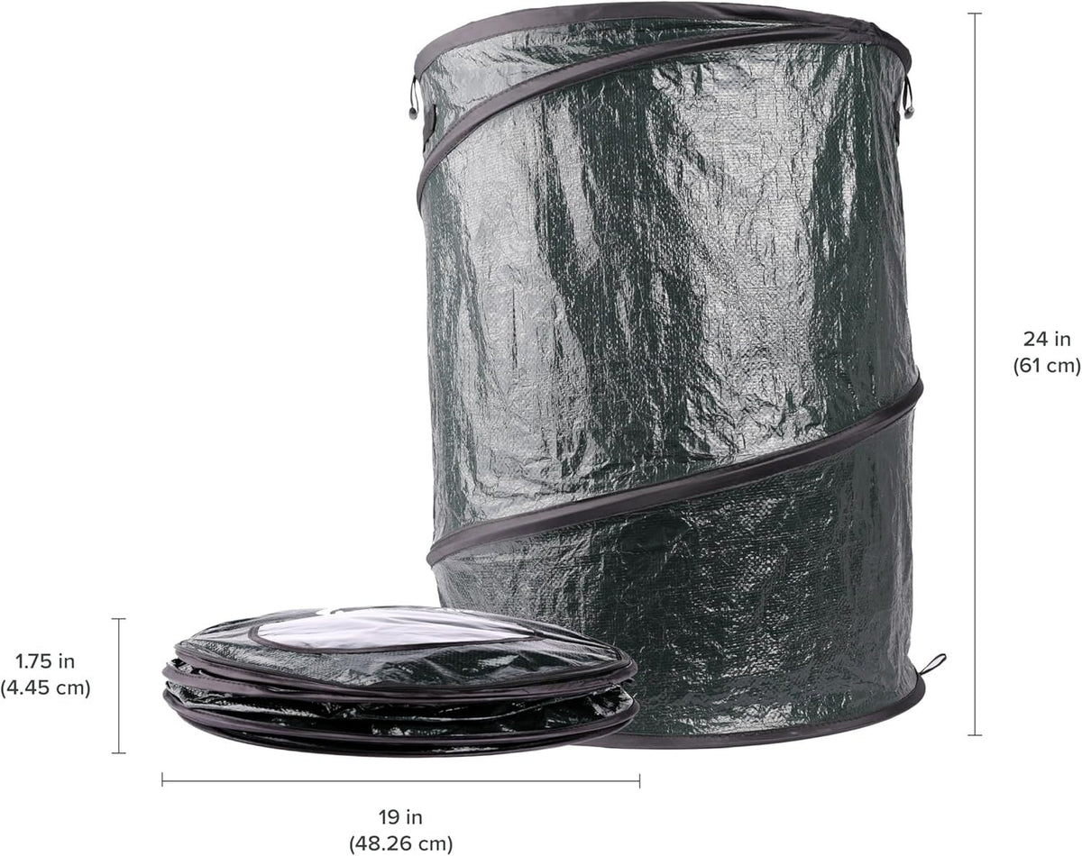 Collapsible Pop-Up Trash Can for Camping and Outdoor Events