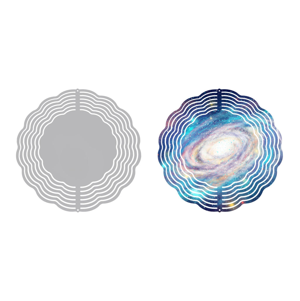 Customizable 3D Wind Spinner Blanks with Hooks - Pack of 5