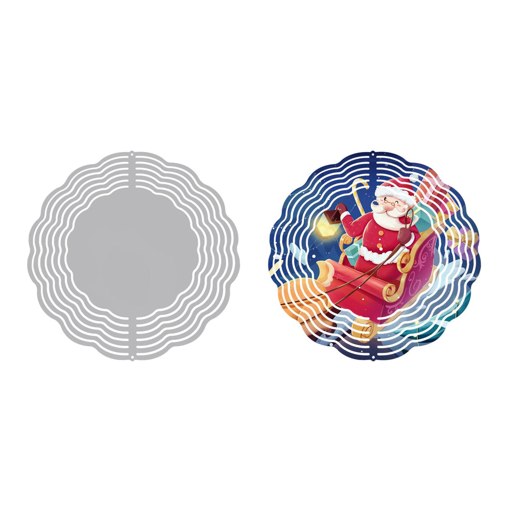 Customizable 3D Wind Spinner Blanks with Hooks - Pack of 5