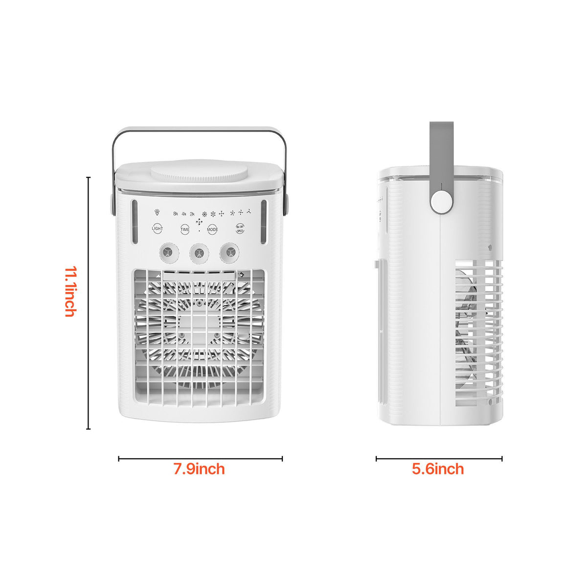 Portable 4-in-1 Evaporative Air Cooler with Remote and Night Light