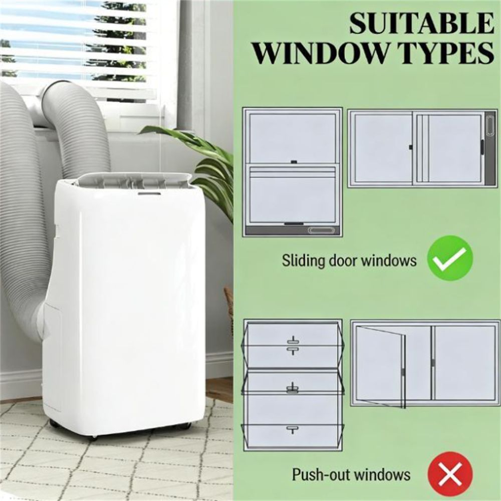 Portable Air Conditioner with Inverter and Dual Hose Cooling