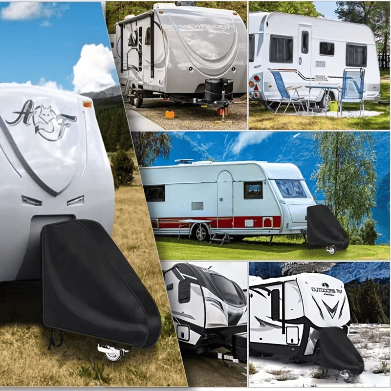 Tool-Free Black Trailer Hitch Receiver Cover
