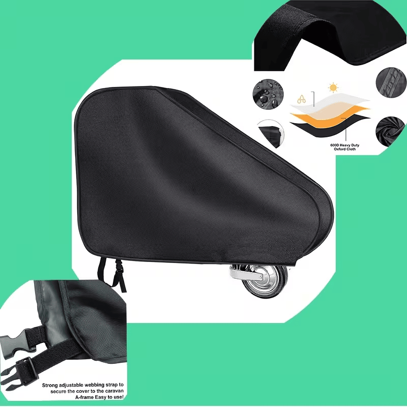 Tool-Free Black Trailer Hitch Receiver Cover