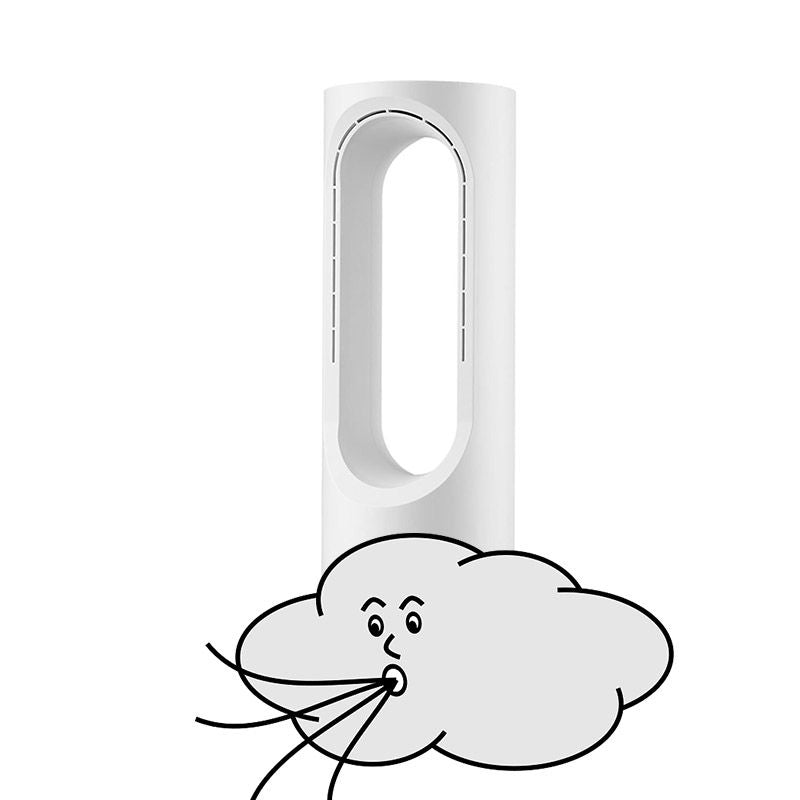 Portable Bladeless Tower Fan with Simple Controls