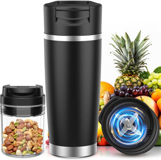 Portable Blender with Insulated Cup, Cordless & USB-C Rechargeable