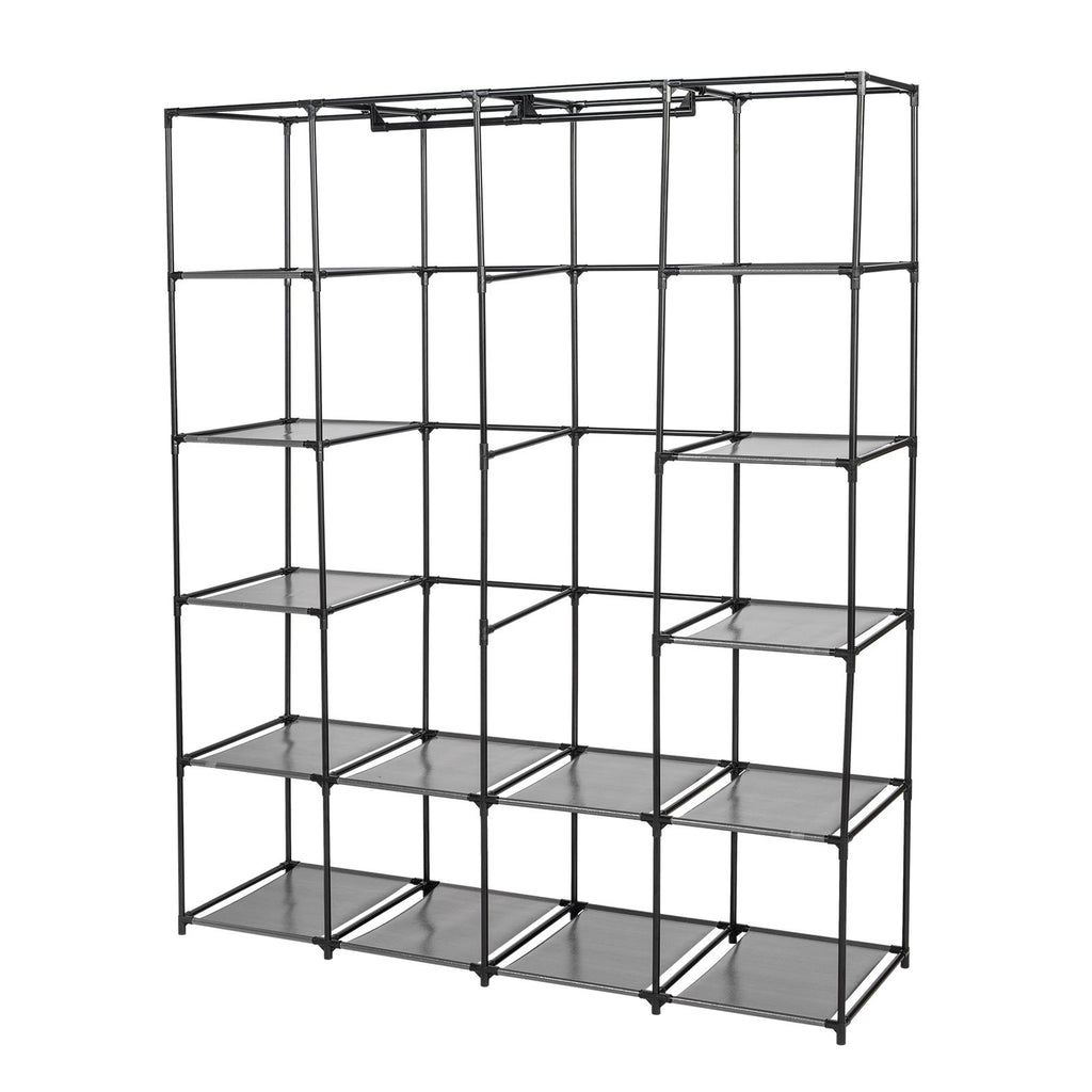 Portable Closet Organizer Storage, Wardrobe Closet with Non-Woven Fabric 14 Shelves, Easy