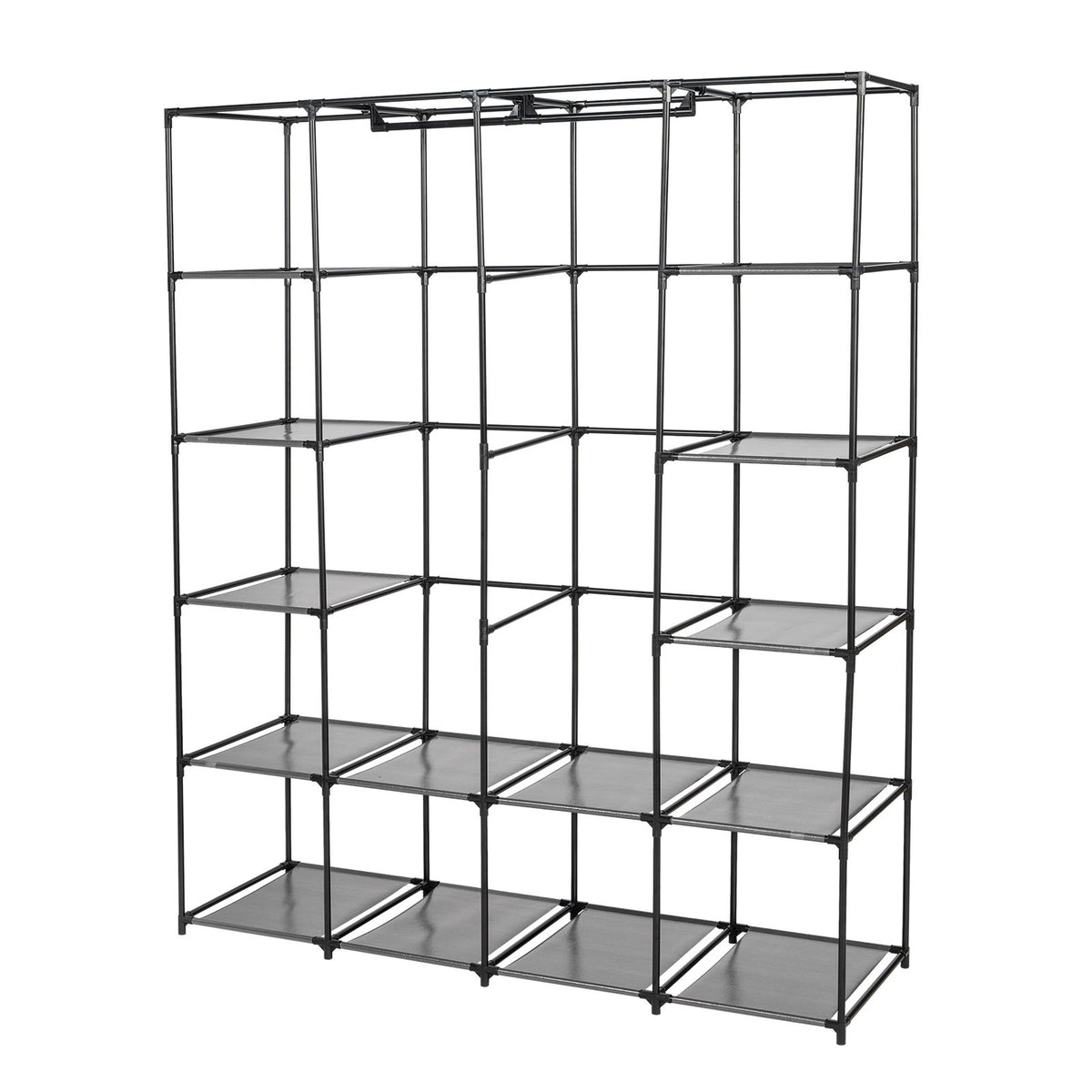 Portable Closet Organizer Storage, Wardrobe Closet with Non-Woven Fabric 14 Shelves, Easy