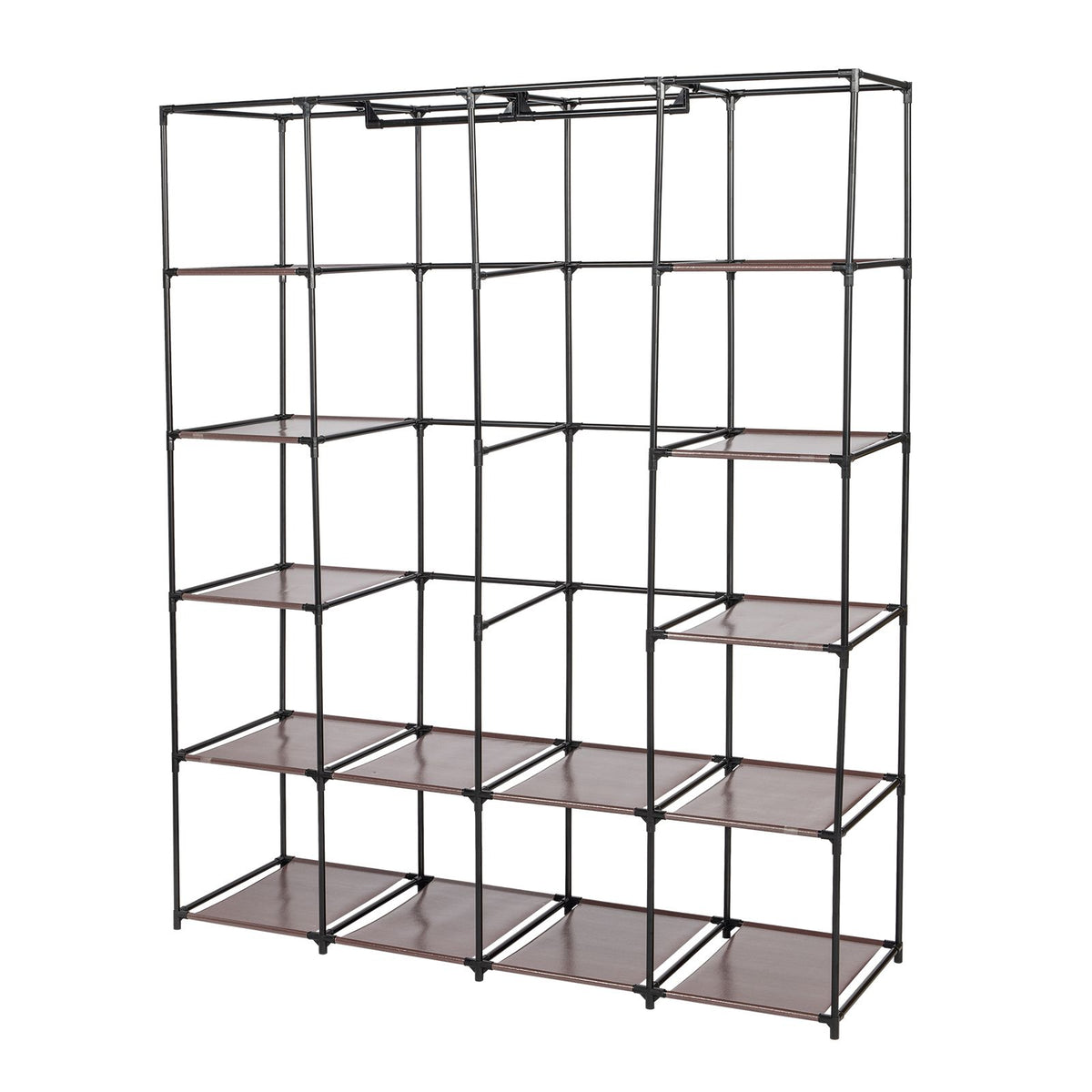 Portable Closet Organizer Storage, Wardrobe Closet with Non-Woven Fabric 14 Shelves, Easy