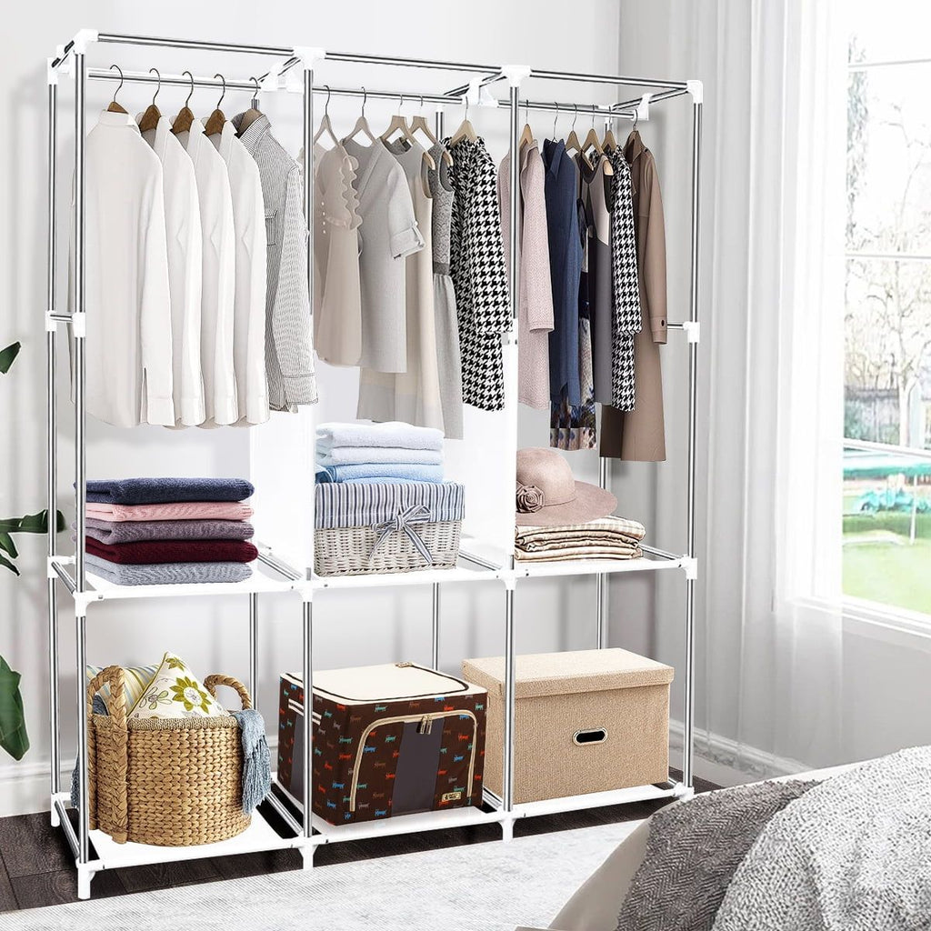 Portable Closet Storage Organizer with Dustproof Fabric