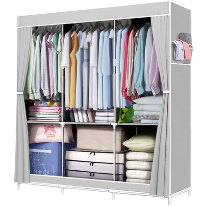 Portable Closet Storage Organizer with Dustproof Fabric