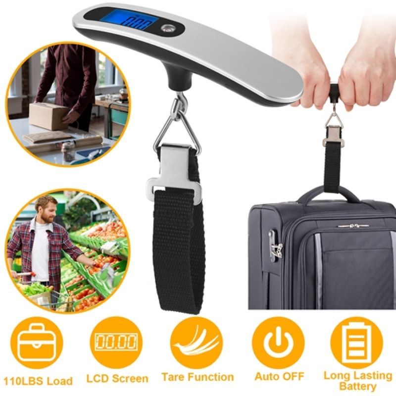 Portable Digital Luggage Scale for Travel and Household Weighing