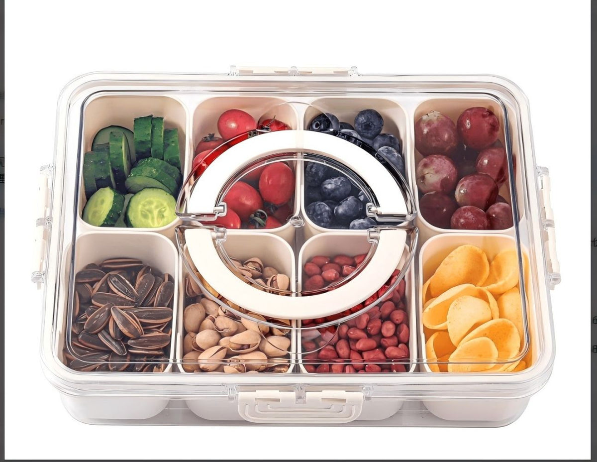 Portable Divider Plates with Lids and Handles – Ideal for Parties and Meal Prep