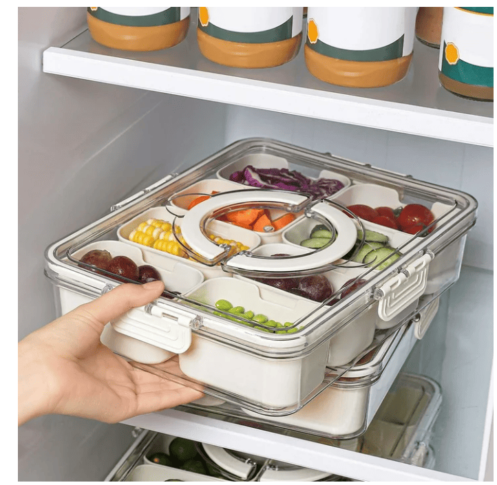 Portable Divider Plates with Lids and Handles – Ideal for Parties and Meal Prep