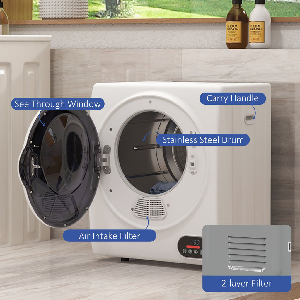 Compact Portable Electric Dryer with Four Drying Modes