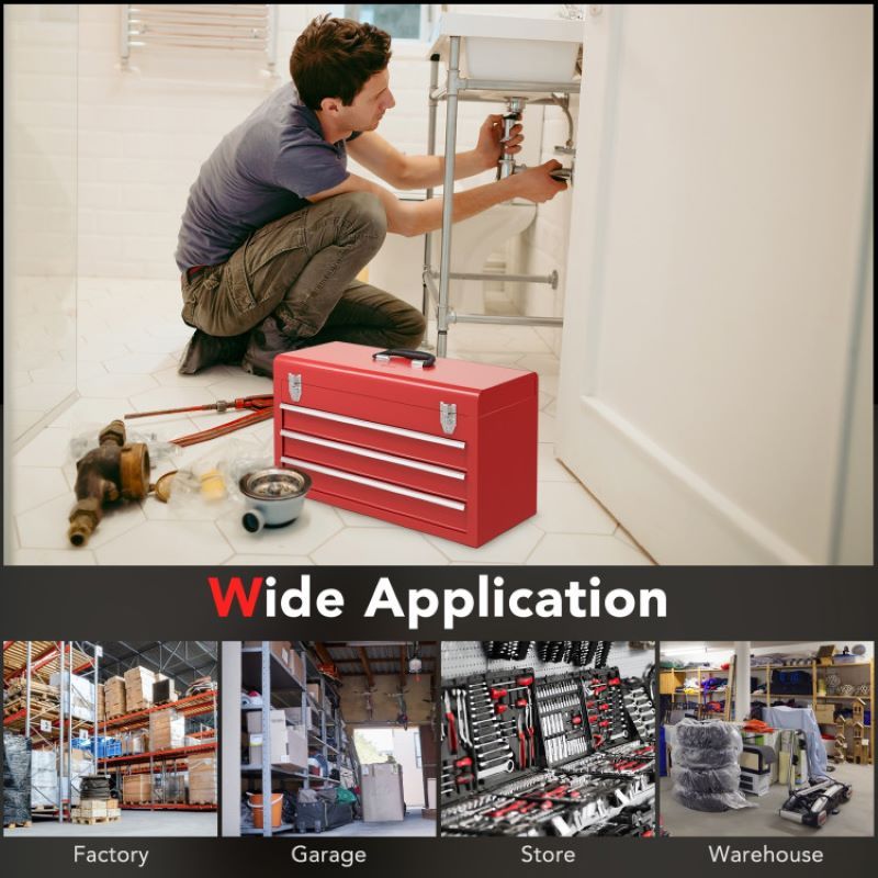 Multifunctional Portable Tool Cabinet with Sliding Drawers