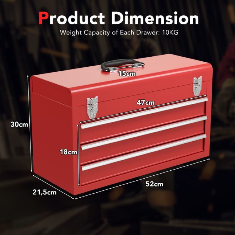 Multifunctional Portable Tool Cabinet with Sliding Drawers