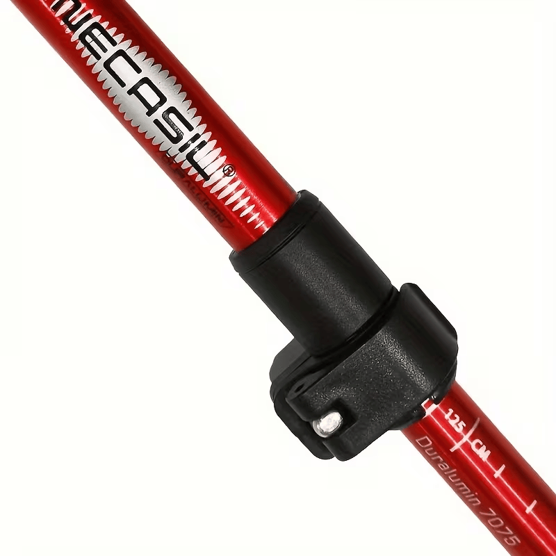 Green Five-Section Foldable Trekking Poles