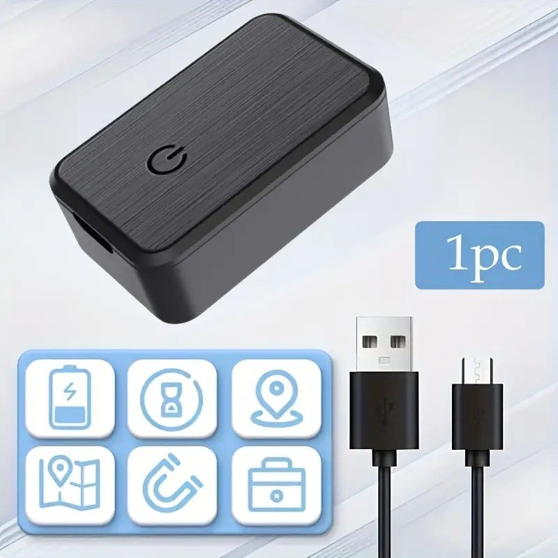 Portable Magnetic GPS Vehicle Locator – Hidden Tracking with Rechargeable Battery