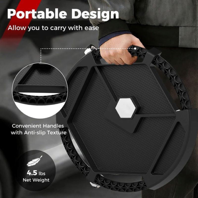 practical Rolling Tool Creeper with Magnetic Storage and Anti-Slip Handles