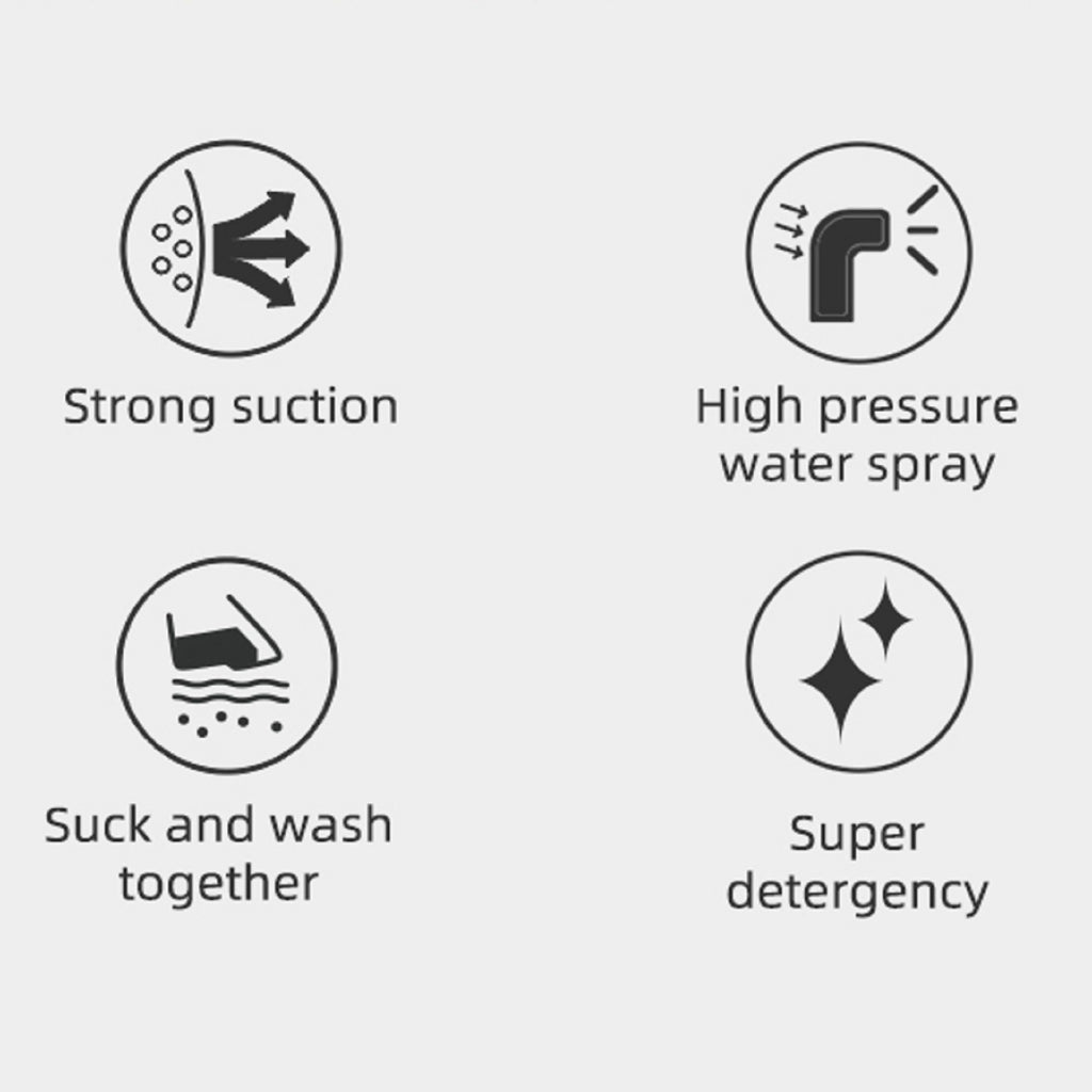 Portable Carpet Cleaning Machine with Strong Suction and Dual Brushes