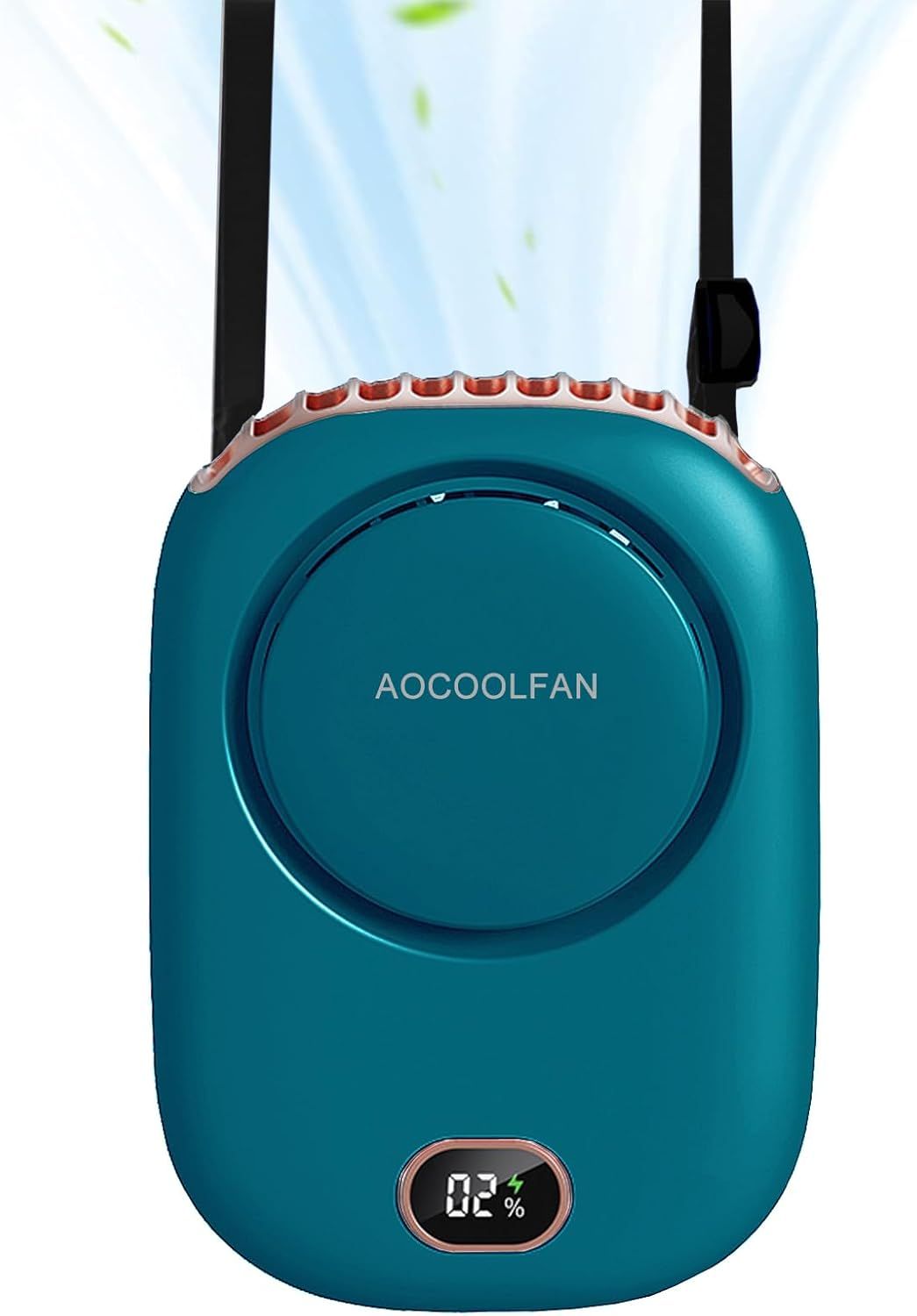 Portable Neck Fan – Rechargeable Hands-Free Cooling - Blue