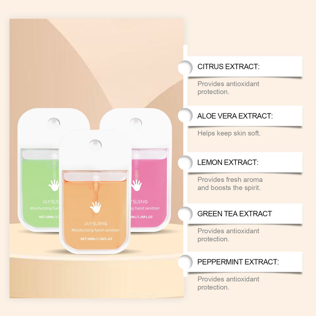 Portable Pocket Hand Sanitizer Spray – Card Shape, Moisturizing, Quick Dry, Leak Proof