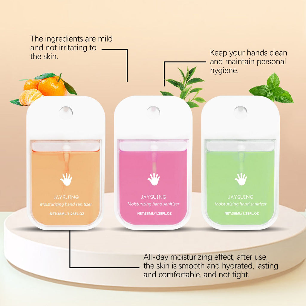 Portable Pocket Hand Sanitizer Spray – Card Shape, Moisturizing, Quick Dry, Leak Proof