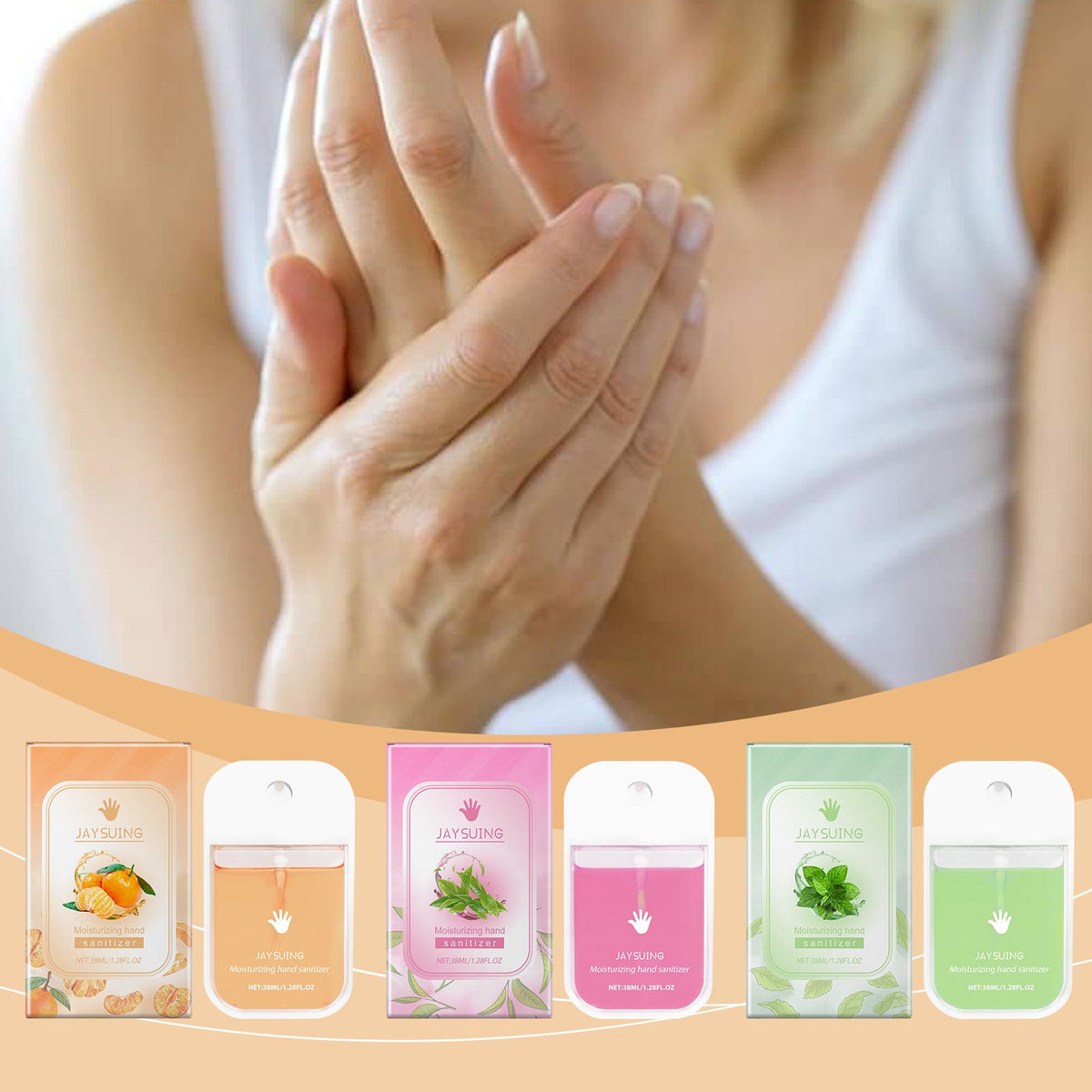 Portable Pocket Hand Sanitizer Spray – Card Shape, Moisturizing, Quick Dry, Leak Proof