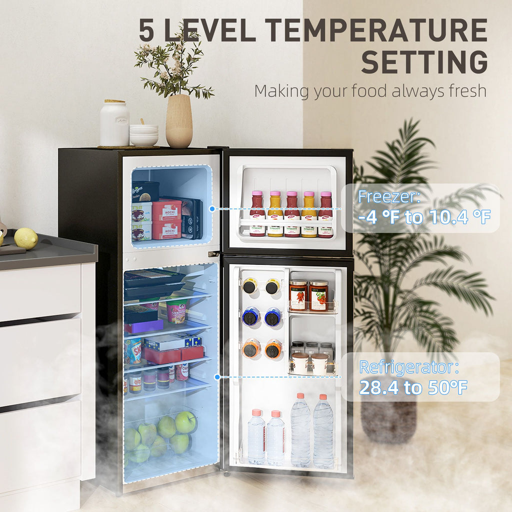 Portable Mini Fridge with Freezer – Quiet & Energy-Efficient