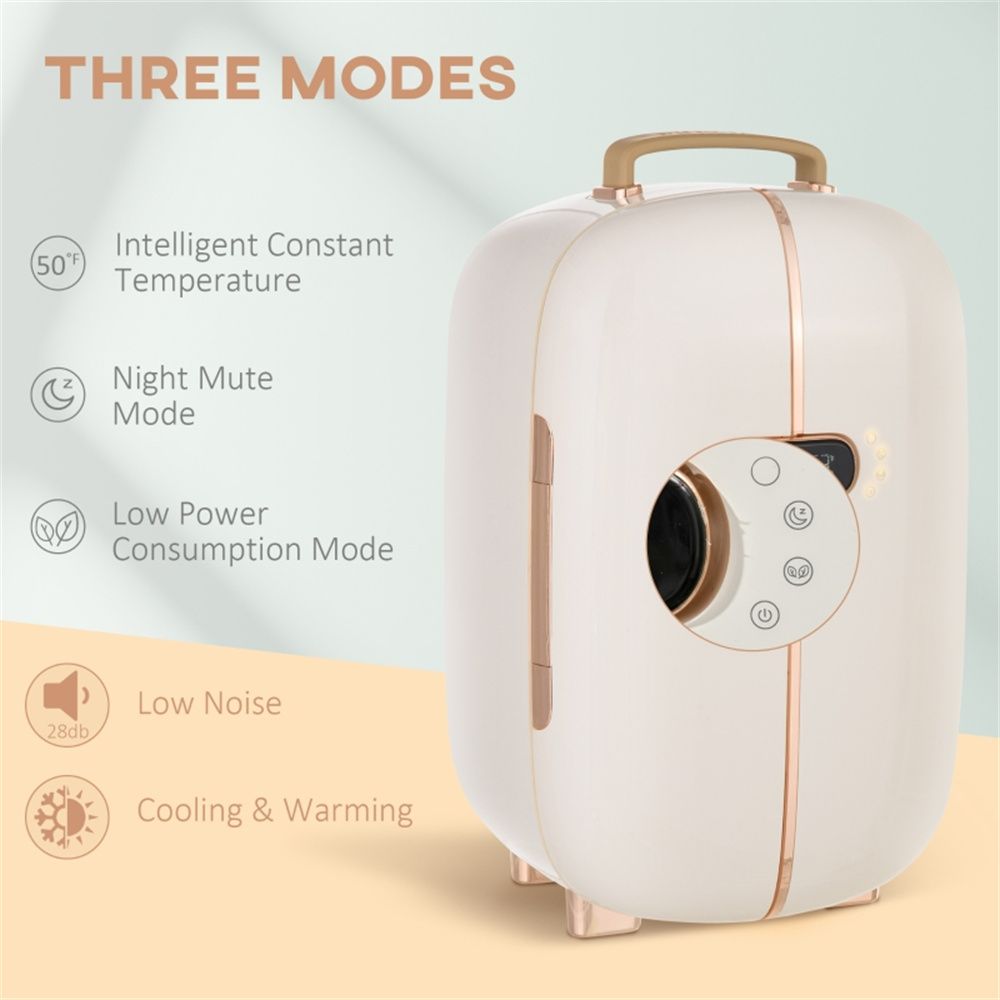 Portable Skincare Fridge with Cooling and Warming Functions