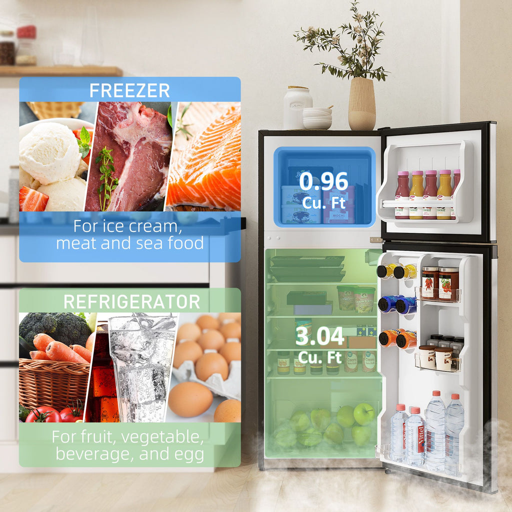 Portable Mini Fridge with Freezer – Quiet & Energy-Efficient