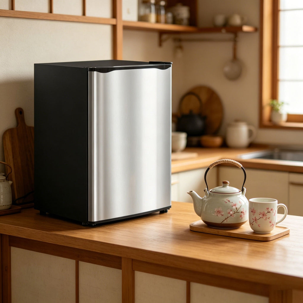 Portable Skincare Fridge with Flexible Interior Storage