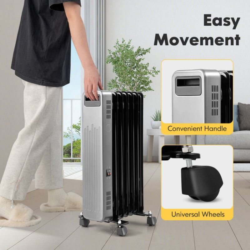 Quiet Portable Space Heater with Temperature Control