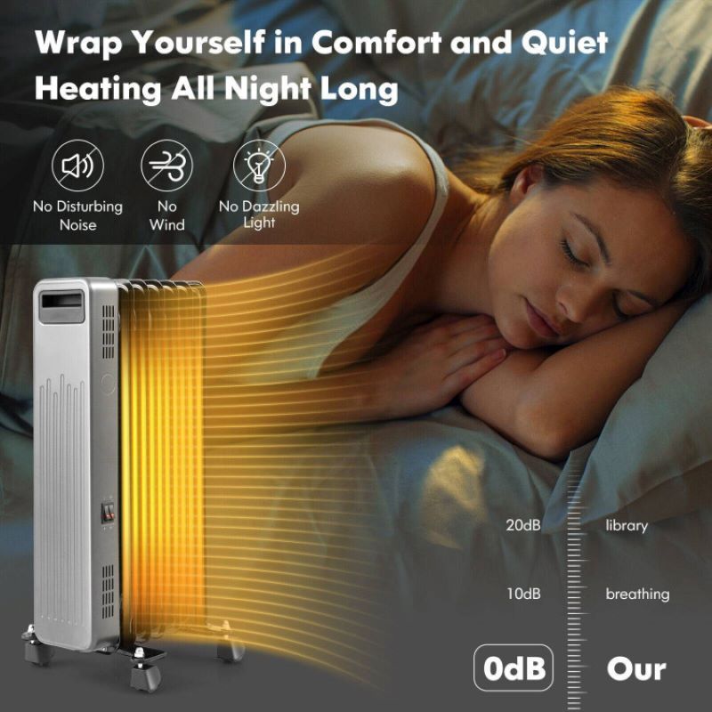 Quiet Portable Space Heater with Temperature Control