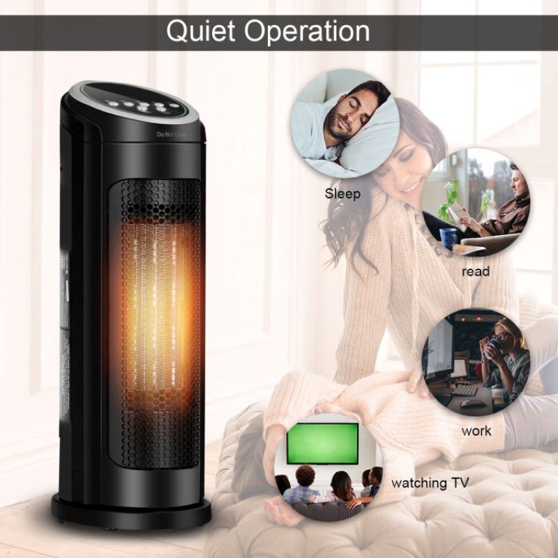 Quiet Portable Space Heater with Temperature Control