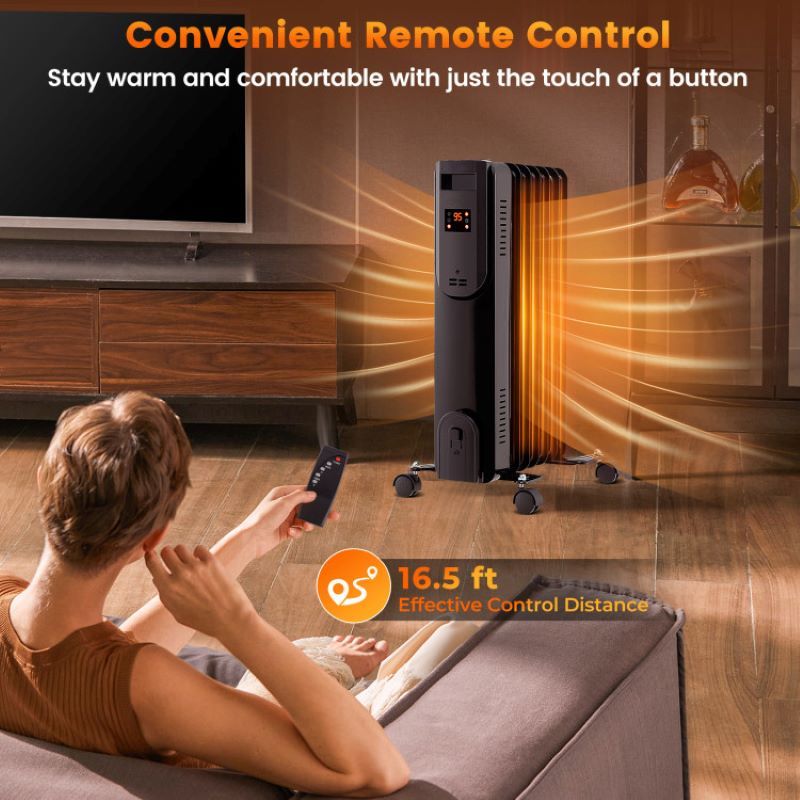 Quiet Portable Space Heater with Temperature Control