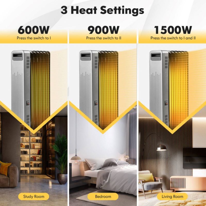 Quiet Portable Space Heater with Temperature Control
