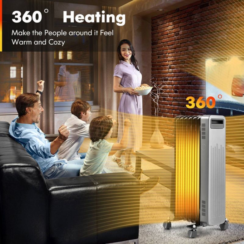 Quiet Portable Space Heater with Temperature Control