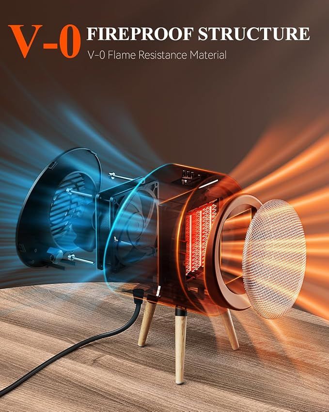 Compact Ceramic Heater for Personal Indoor Warmth