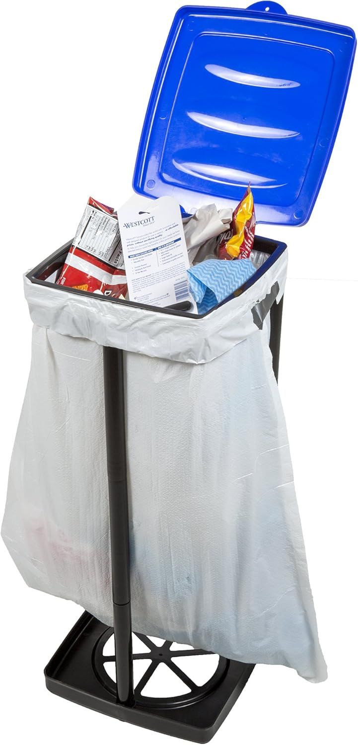 Blue Collapsible Trash Bag Holder
