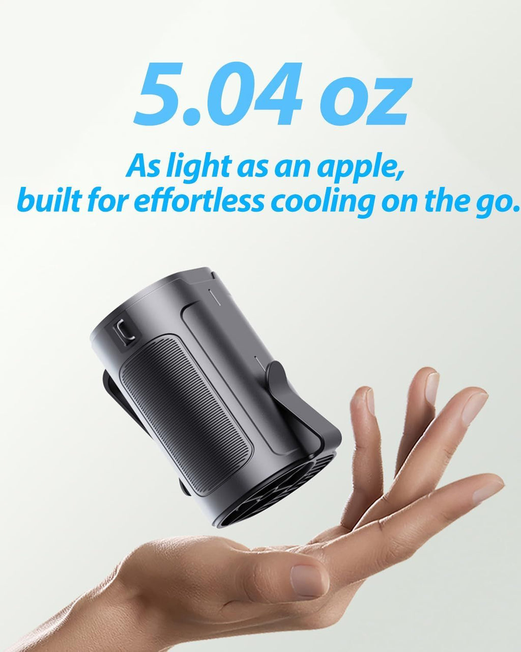 Hands-Free Rechargeable Fan for Work and Travel