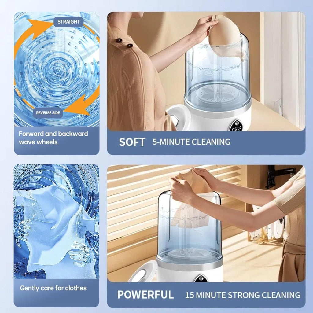 Cordless Mini Washer for Delicates and Travel