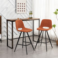 Porth Fabric Counter Height Stools, Set of 2 – Plush Seating with Footrests