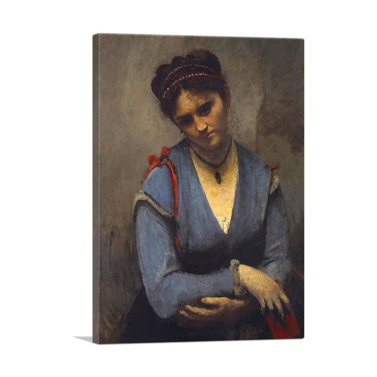 Portrait of Mariette Gambay Canvas Wall Art