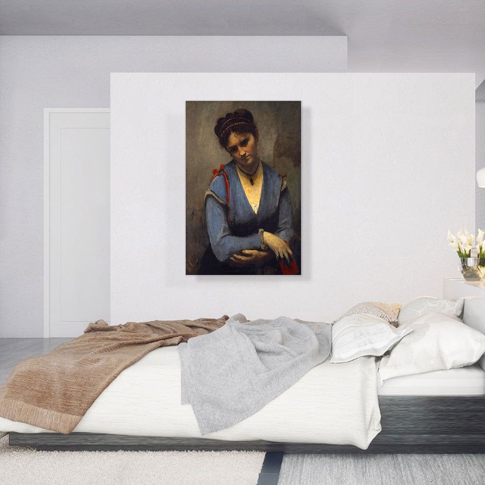 Portrait of Mariette Gambay Canvas Wall Art