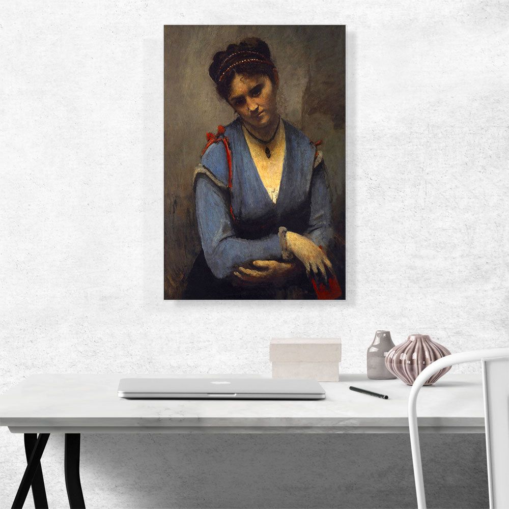 Portrait of Mariette Gambay Canvas Wall Art