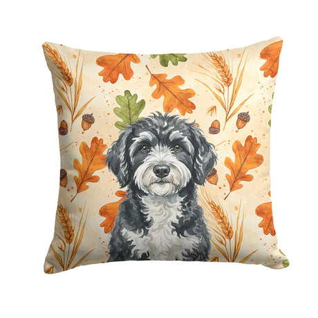 Portuguese Water Dog Heirloom Fall Accent Pillow