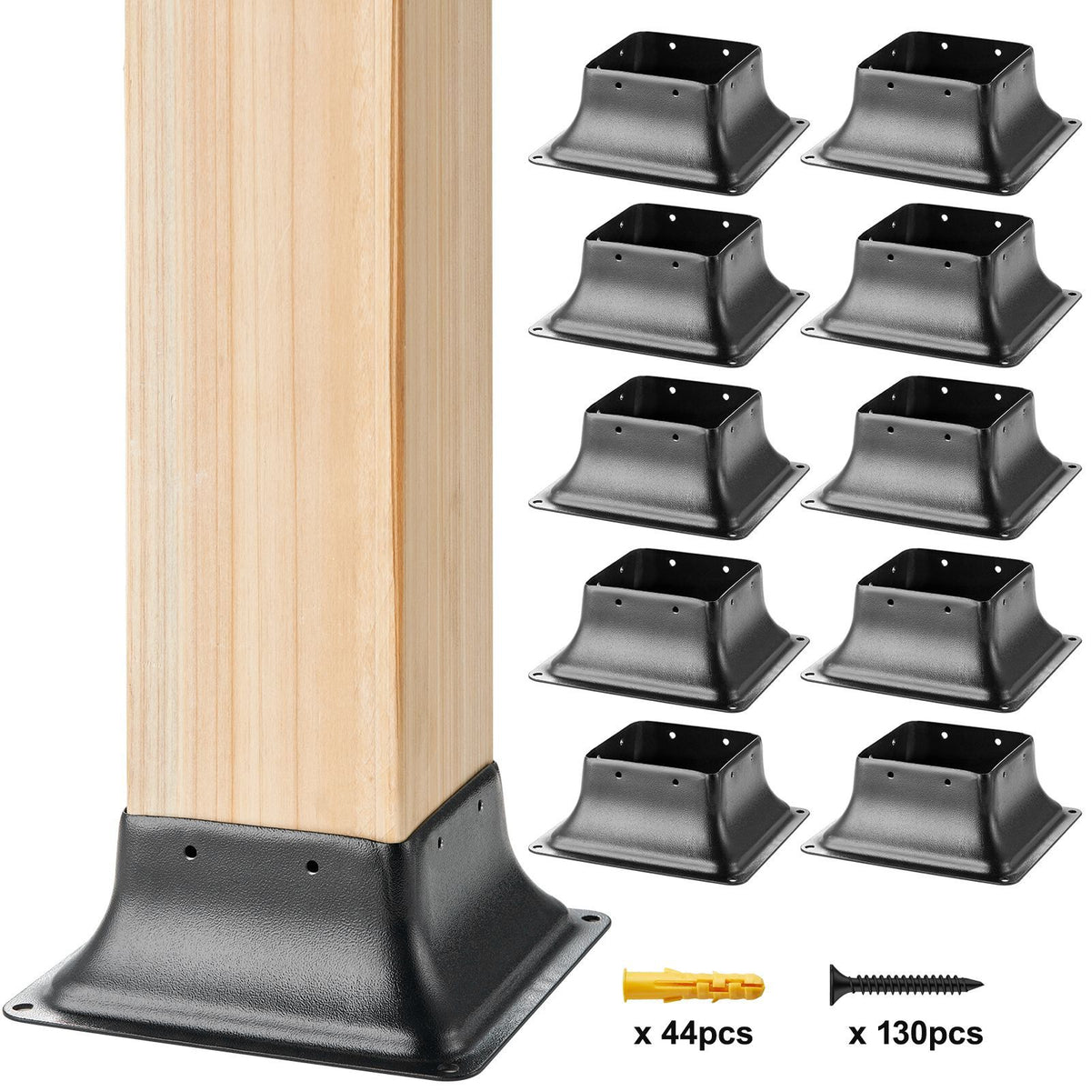 Post Base Set for Deck and Porch Railings